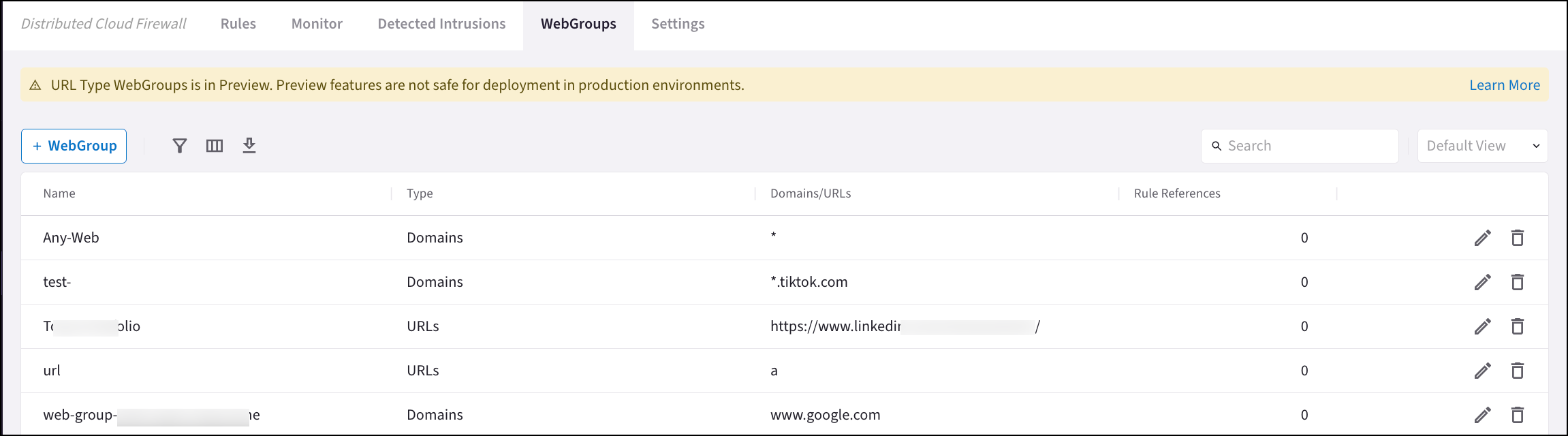 create webgroup dialog
