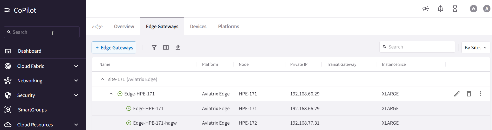 edge deploy active standby