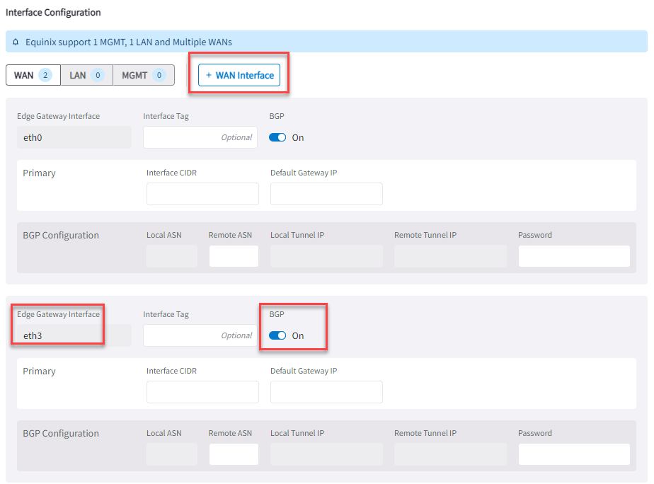 edge network multi wan create