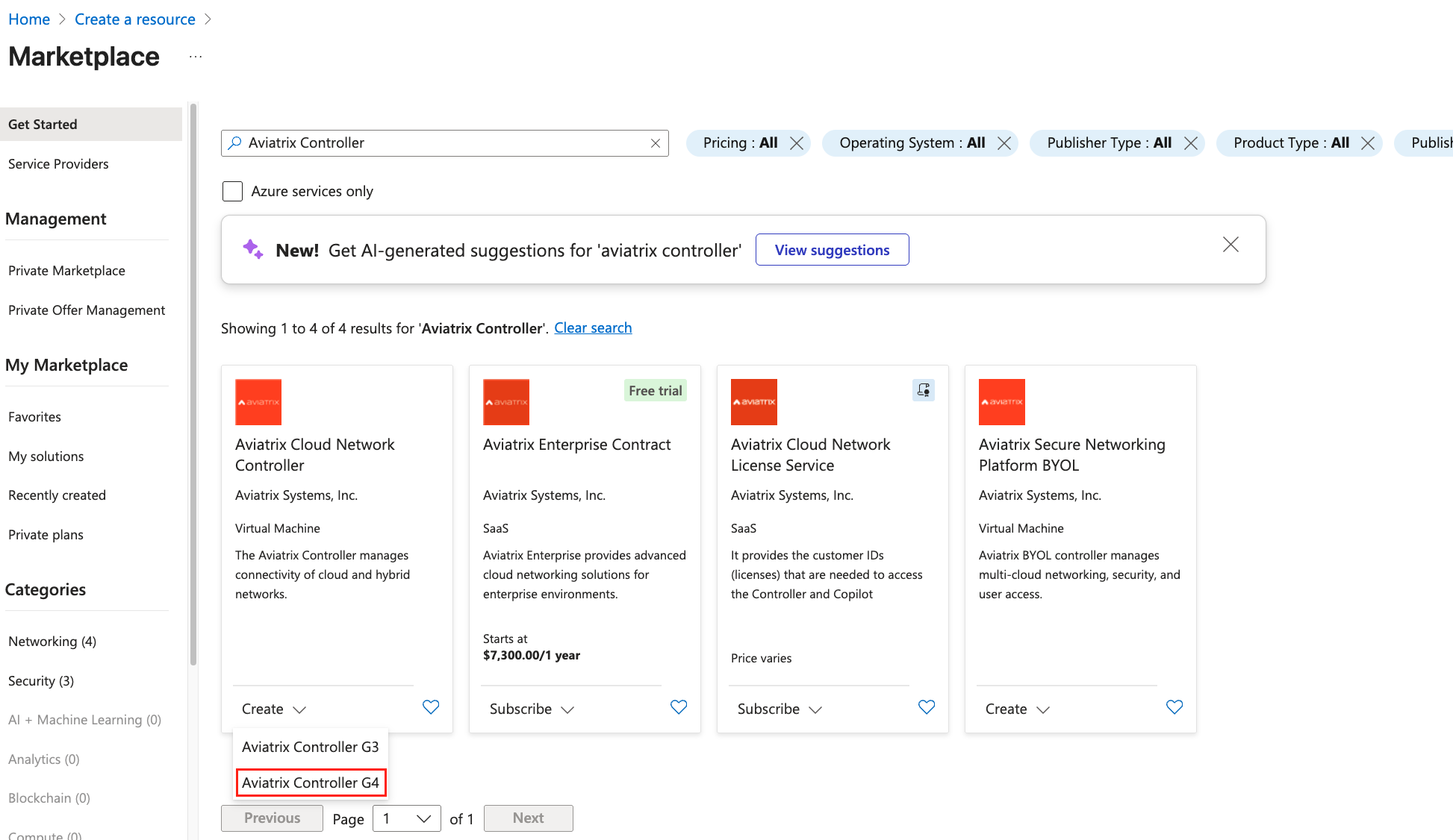 Azure Marketplace