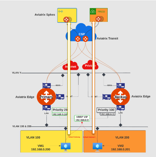 edge csp vlan segmentation