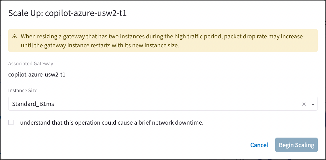 scaling manual instance size