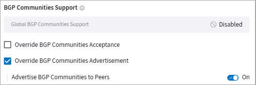 bgp communities conn setting4