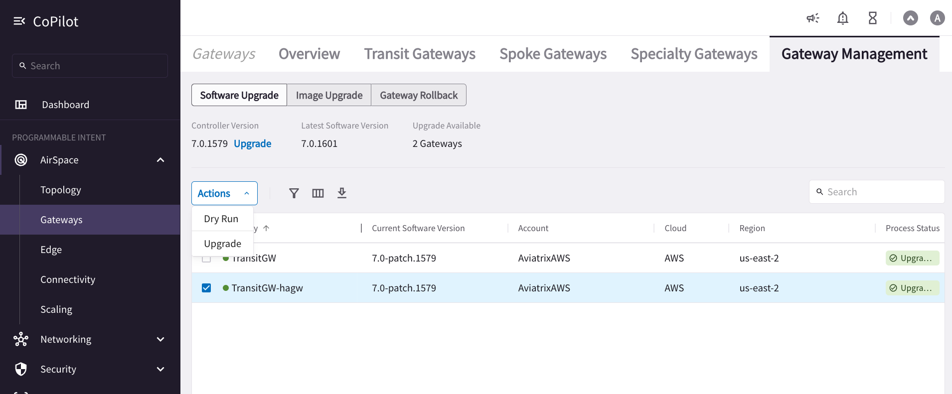 gateway upgrade