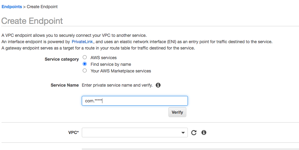 Endpoint VPC