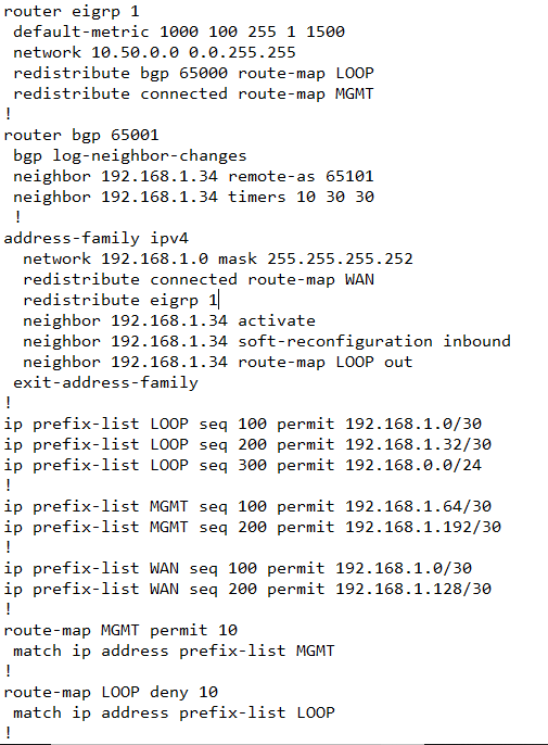 Sample Config