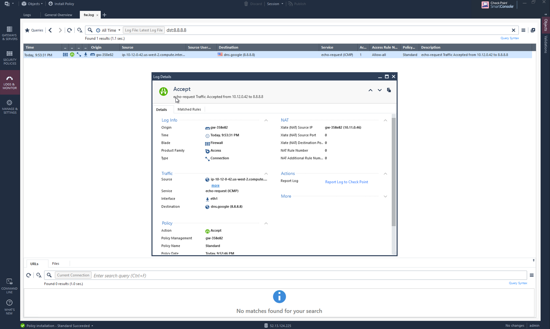 v2_CheckPoint_view_traffic_log_vpc_to_internet